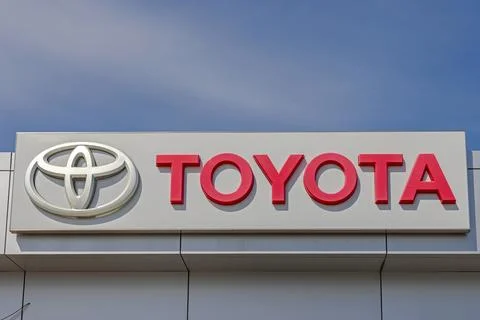 Toyota Sign Sky Stock Photos