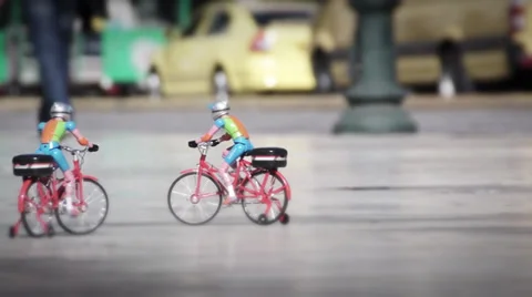 Toys bicycle Stock Footage 32149338