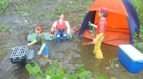 Toys Experience Flood Stock Footage 754888