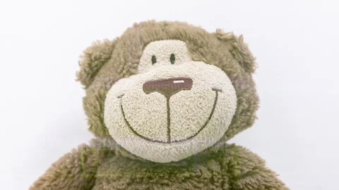 Toys figures head close up Stock Footage 247410285