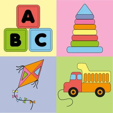 Toys Stock Illustration