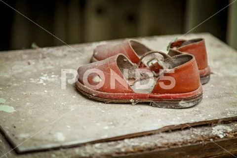 Toys in the kindergarten in Pripyat Stock Photos
