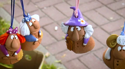 Toys made of clay Stock Footage 68348873