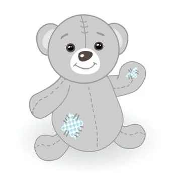 Toys - Teddy bear Illustrazione stock