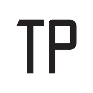 Tp initial letter vector logo icon Illustrazione stock