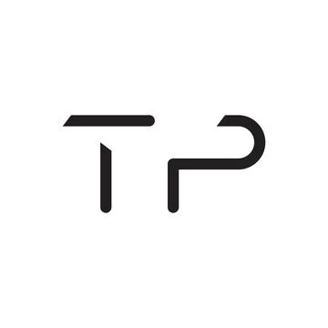Tp initial letter vector logo icon 스톡 일러스트