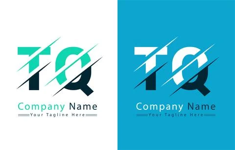 TQ Letter Logo Vector Design Template Elements Stock Illustration