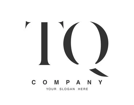 TQ logo design. Initial letter t and q serif font style. Creative classic c.. Stock Illustration