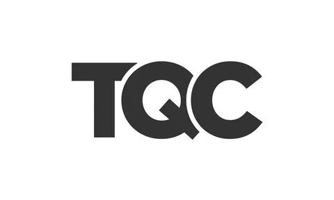 TQC logo design template with strong and modern bold text. Initial based ve.. Stock Illustration