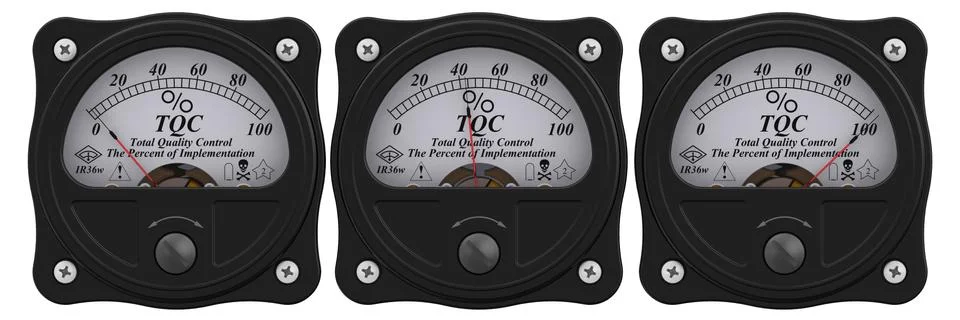 TQC. Total Quality Control indicator. The percent of implementation イラスト素材