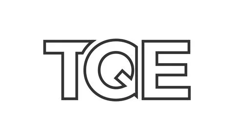 TQE logo design template with strong and modern bold text. Initial based ve.. イラスト素材