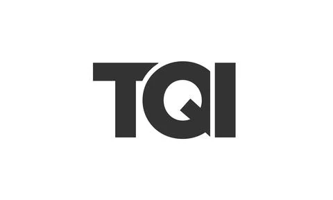 TQI logo design template with strong and modern bold text. Initial based ve.. 库存插图