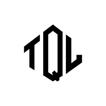 TQL letter logo design with polygon shape. TQL polygon and cube shape logo .. Stock Illustration