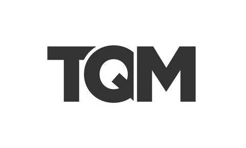 TQM logo design template with strong and modern bold text. Initial based ve.. Stock Illustration