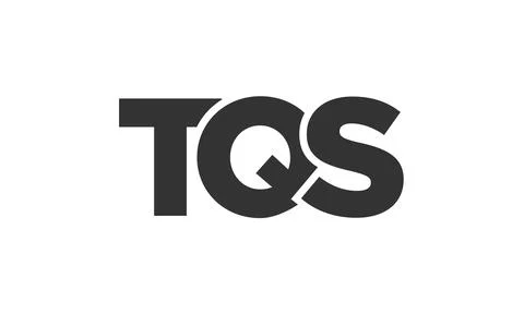 TQS logo design template with strong and modern bold text. Initial based ve.. Stock Illustration