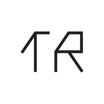 Tr initial letter vector logo icon Stock Illustration