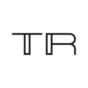 Tr initial letter vector logo icon 스톡 일러스트
