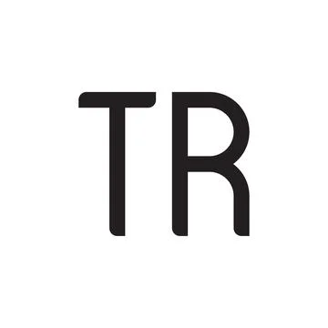 Tr initial letter vector logo icon 스톡 일러스트