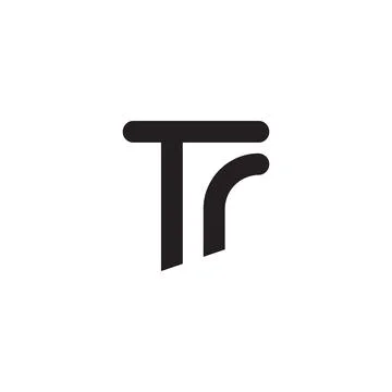 Tr initial letter vector logo Stock Illustration