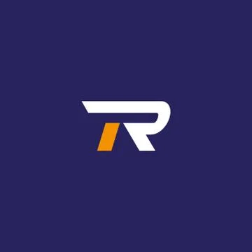 TR logo. Abstract letter TR logo design . vector illustration eps10 . clean a Stock Illustration