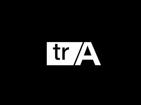 TRA Logo and Graphics design vector art, Icons isolated on black background Stock Illustration