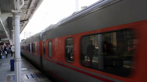 TRA Tze Chiang Express Train at Tcihung Station. HD Stock Footage 49246642