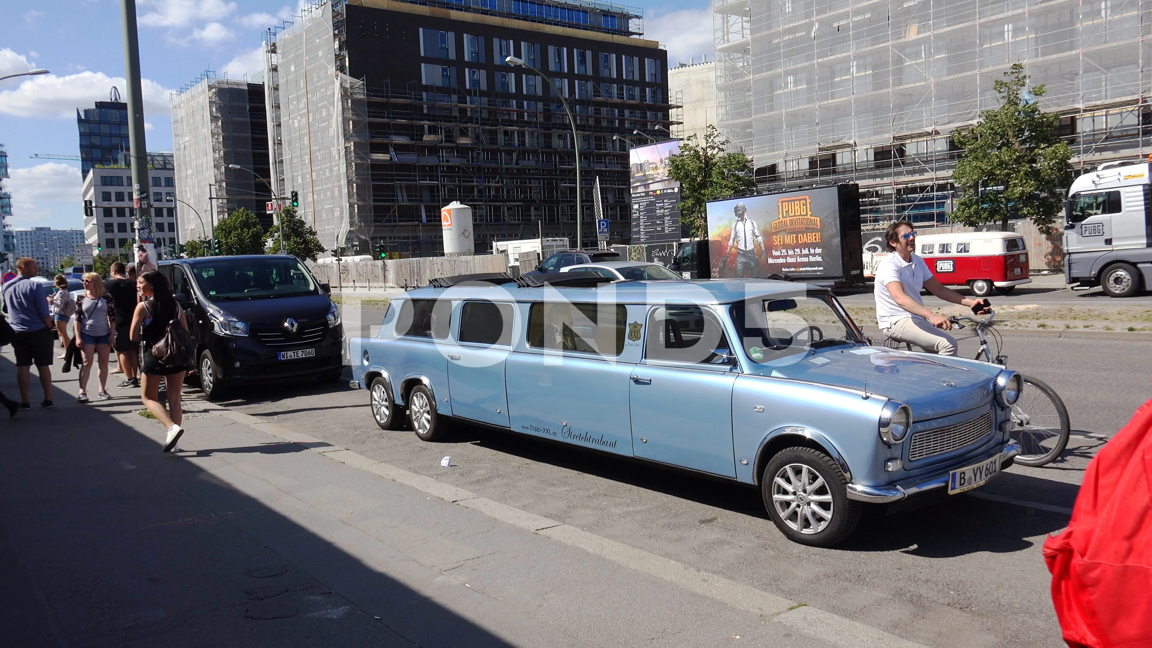 Trabant in Berlin. Tabi. Germany. 4K., Stock Video