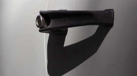 TRABANT CU DOOR HANDLE 06 Stock Footage 38844275
