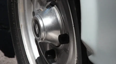 TRABANT CU WHEEL 05 Stock Footage 38844475