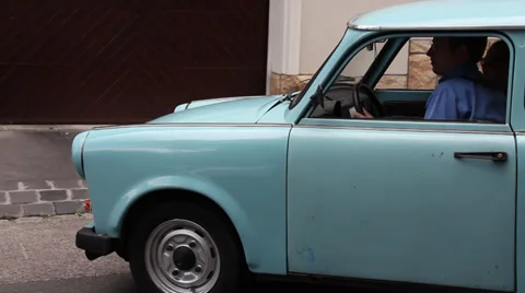 TRABANT MOVING 01 Stock Footage 38871813
