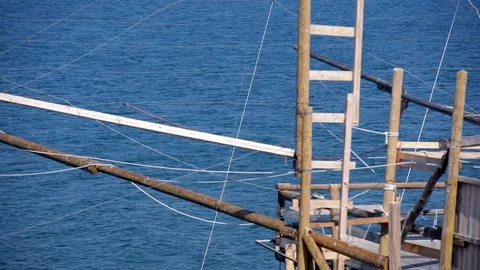 The trabucco 1 - Vieste Stock Footage 106209572