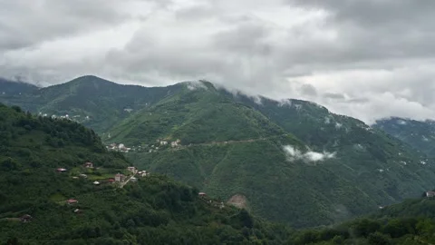 Trabzon City Mountains And Clouds Timelapse Video stock 137823005