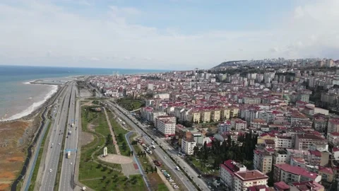 Trabzon City Settlement Stock Footage 185698444