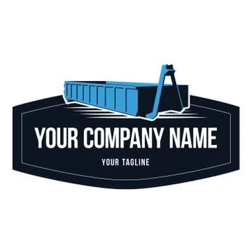 TRACE BIN EMBLEM LOGO CORPORATE Stock Illustration