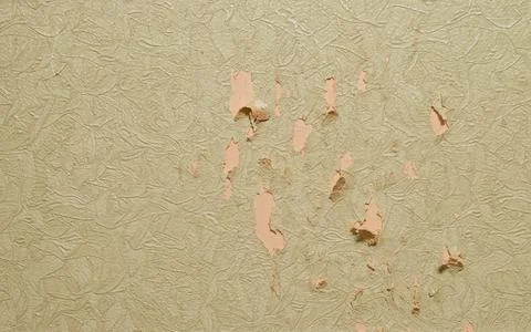 A trace of a cat scratching on the wall in the room Stock Photos