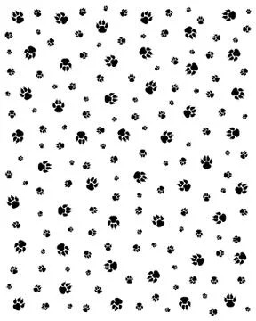 Trace of cats Stock Illustration