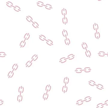 Trace chain glyph vector seamless pattern Stock Illustration