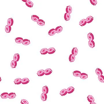 Trace chain isometric icon seamless pattern イラスト素材