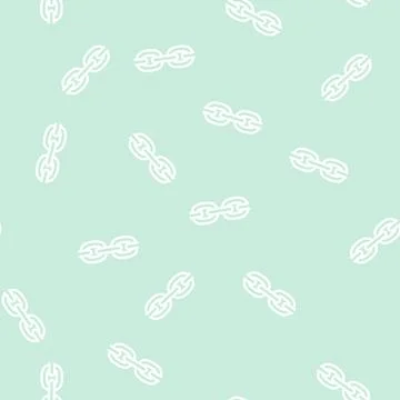 Trace chain line vector seamless pattern Illustrazione stock