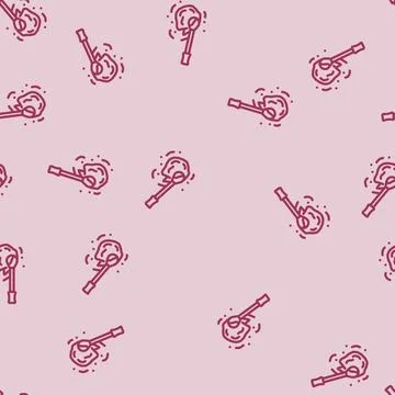 Trace evidence crime line vector seamless pattern イラスト素材