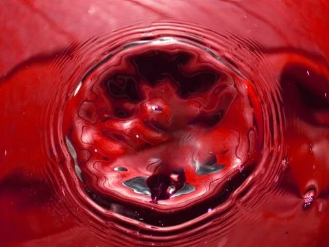 A trace from the impact Stock Photos