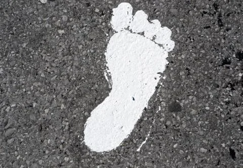 Trace of a leg Stock-Fotos