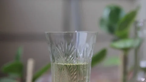 A trace of lips from red lipstick on a glass. A lipstick print on the glass Stock Footage 77622085