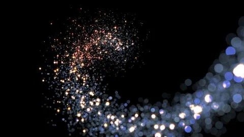 Trace of shimmer stream background Stock Illustration