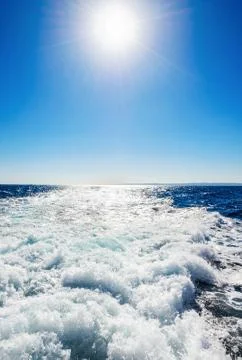 Trace of the ship Fotos Stock