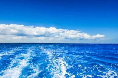 Trace of the ship Stock Photos