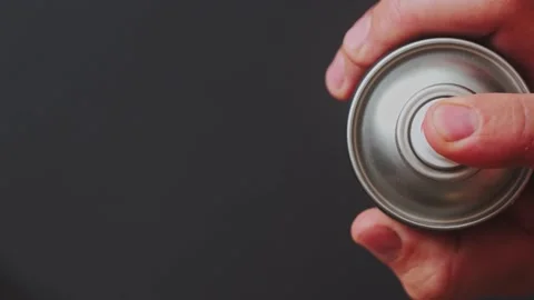 Trace of spray paint on a black background. Stock Footage 248524436