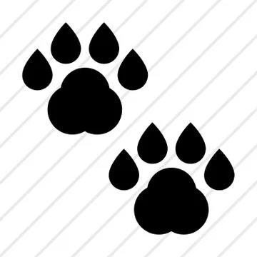 A trace from a wolf Stock Illustration