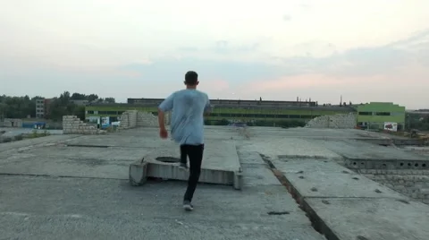 Tracer showing various flips and movements Stock Footage 67315085
