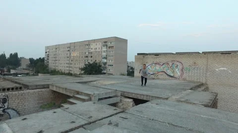 A tracer showing various flips and movements Stock Footage 67315299
